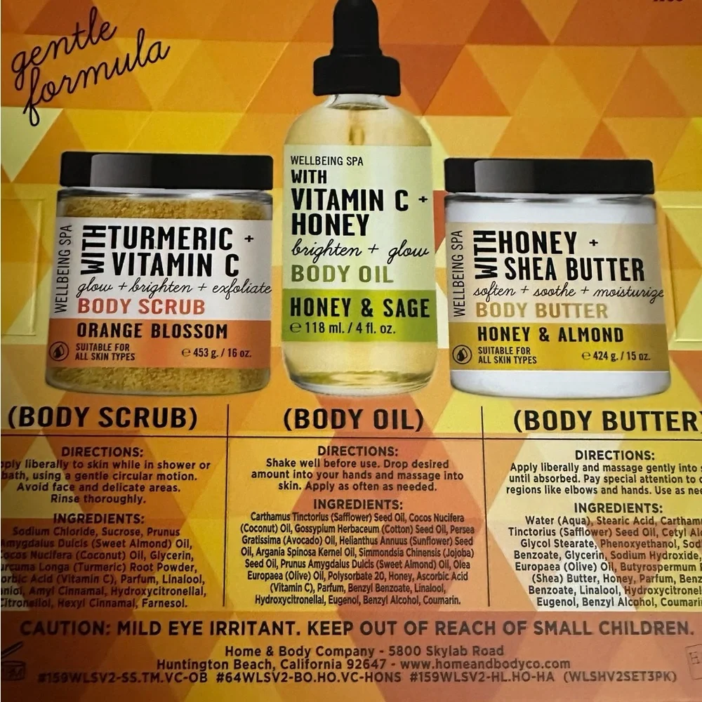 Wellbeing Spa Body Replenishing Body Trio Body Scrub, Body Oil & Body Butter Set - Picture 5 of 8